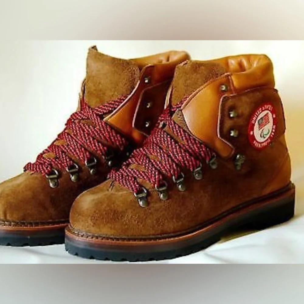 NWOB Polo Ralph Lauren Team USA 2018 Olympics Ceremony Suede Brown Boots